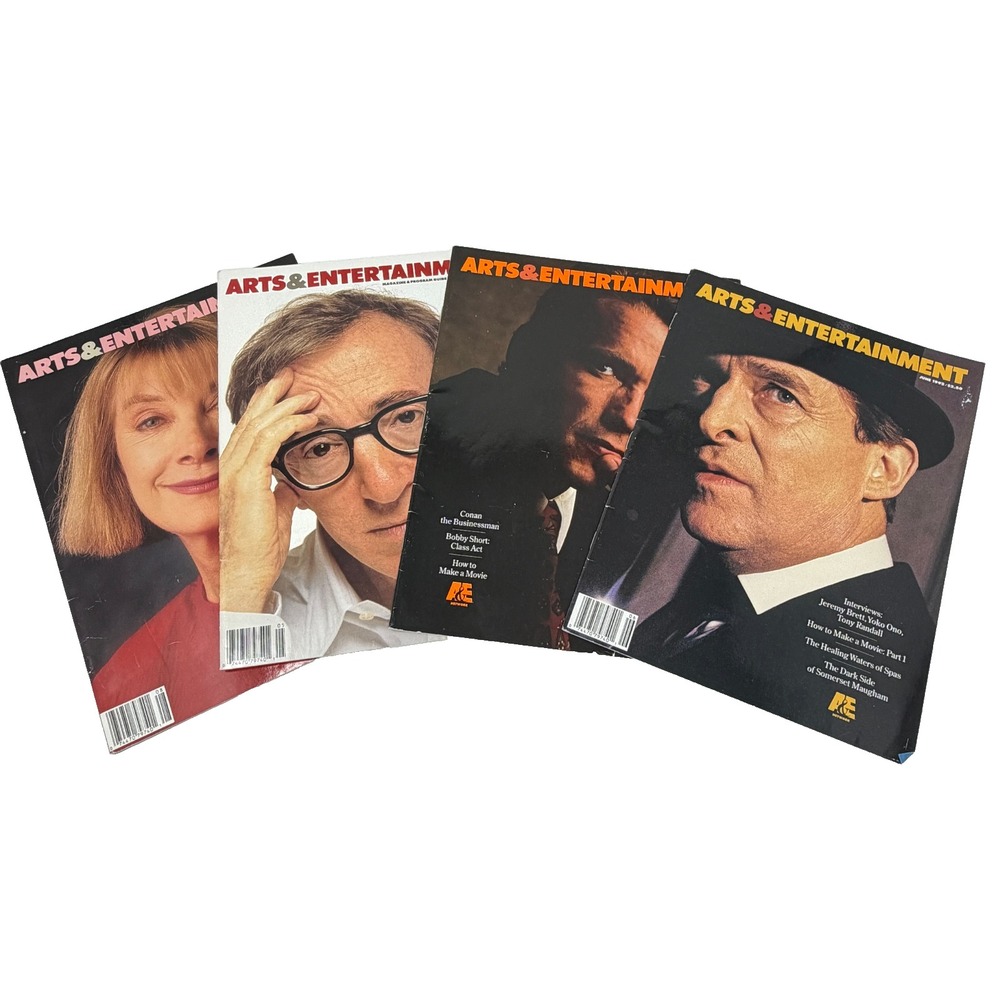 Arts & Entertainment A&E Magazine Lot 4 May June July August 1992 Program Guides